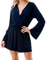Ariella - V-Neck Romper - Lyst