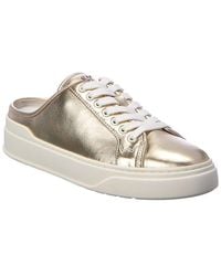 Stuart Weitzman - Skater Mule Leather Sneaker - Lyst