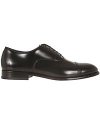 Doucal's - Brushed Leather Cap Toe Derby Shoes - Lyst