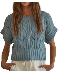 By Together - Allison Short Sleeve Sweater - Lyst