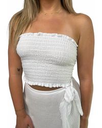 Felicite - Smocked Tube Top - Lyst