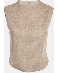Odd Muse - Gabardine Sleeveless Top - Lyst
