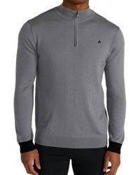 Redvanly - Rowe Merino Quarter Zip Tee - Lyst