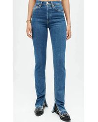 RE/DONE - 70s High Rise Skinny Jeans - Lyst