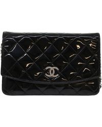 Chanel - Wallet On Chain Patent Leather Wallet (pre-owned) - Lyst