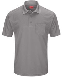 Red Kap - Short Sleeve Performance Knit Pocket Polo - Lyst