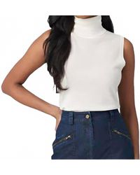 Iris Setlakwe - Merino Blend Sleeveless Turtleneck Top - Lyst