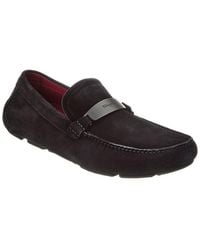 Ferragamo - Switch Light Suede Driver Loafer - Lyst