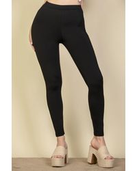 TRUEDAMES - Fashnzfab Solid High Waist Legging - Lyst