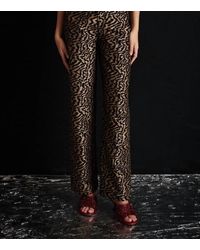 Ghospell - Phoebe Jacquard Trouser - Lyst
