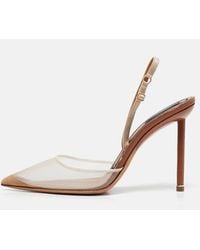 Alexander Wang - Mesh And Leather Lovisa Ankle Strap Pumps - Lyst
