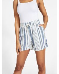 Guess Factory - Charlotte Striped Linen Shorts - Lyst
