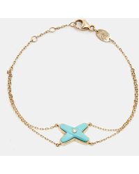 Chaumet - Jeux De Liens Diamond Turquoise 18k Rose Chain Link Bracelet - Lyst