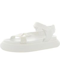 Moncler - Catura Leather Ankle Strap Slingback Sandals - Lyst