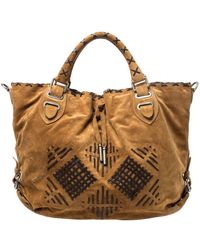 Bally - Suede And Leather Shopper Tote - Lyst