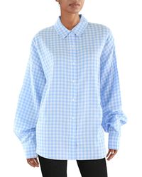 FAVORITE DAUGHTER - Gingham Long Sleeve Button-down Top - Lyst