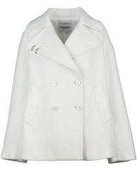 Dondup - Double-Breasted Coat With Classic Lapel - Lyst