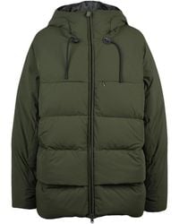 Aspesi - Quilted Down Jacket With Adjustable Hood And Zip Closure - Lyst