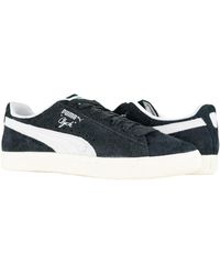 PUMA - Clyde Hairy Suede Sneakers 393115-02 Frosted Ivory - Lyst