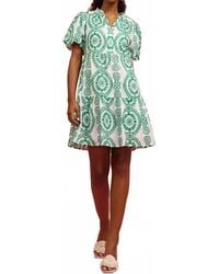 Skies Are Blue - Nova Embroidered Mini Dress - Lyst