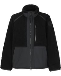 Canada Goose - Short Padded Fleece Jacket With Functional Pockets - Lyst