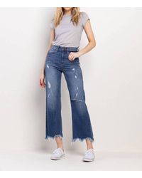 Sneak Peek - High Rise Cropped Jeans - Lyst