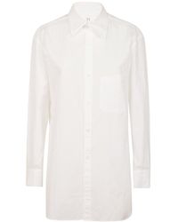 Yohji Yamamoto - Relaxed Cotton Shirt With Button-Down Front - Lyst