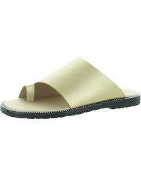 Seven7 - St. Germaine Faux Leather Toe Ring Flat Sandals - Lyst
