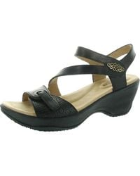 Halsa - Cindy Adjustable Leather Slingback Sandals - Lyst