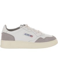 Autry - Medalist Low Leather Sneakers With Smooth And Suede Paneling - Lyst
