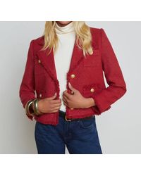 L'Agence - Sylvia Collared Jacket - Lyst