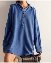 Free People - Willow Polo Shirt - Lyst