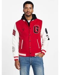 Guess - Lark Varsity Jacket - Lyst