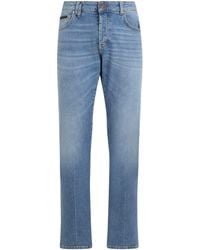 Philipp Plein - Super Straight Cut Jeans Basic Cocco Label - Lyst