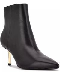 Nine West - Ritaa Bootie Leather Pointed Toe Stiletto Heel Htat536 - Lyst
