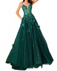Amarra - 3D Floral Tulle Embellishments Ball Gown - Lyst