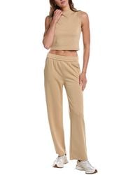 Marion - 29In 2Pc Crop Tank & Wide Leg Pant Lounge Set - Lyst