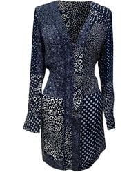 Diane von Furstenberg - Reid Patchwork Printed Mini Dress - Lyst