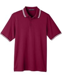 Devon & Jones - Crownlux Performance Plaited Tipped Polo - Lyst