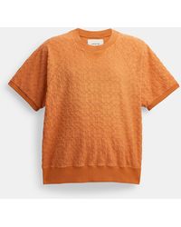 COACH - Sun Faded Signature Sweatshirt - Lyst