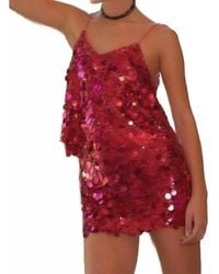 Main Strip - Disco Sequin Cami Top - Lyst