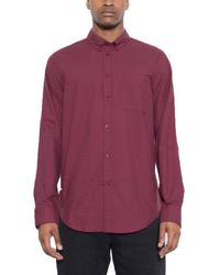 TRUEDAMES - Solid Long Sleeve Button Down - Lyst