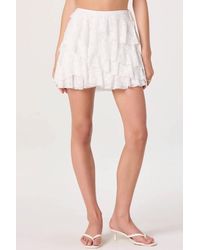 Astr - Madeleine Lace Mini Skirt - Lyst