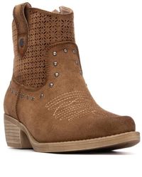 Xti - Refresh Collection Suede Ankle Booties - Lyst