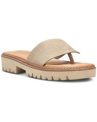 Donald J Pliner - Leather Lugged Sole Slide Sandals - Lyst
