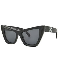 Off-White c/o Virgil Abloh - Sunglasses Cat Eye Full Rim, Marble Frame And Dark Lens Edvard0807 - Lyst