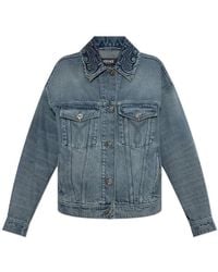 Versace - Barocco Denim Trucker Jacket - Lyst