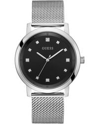 Guess Factory - Tone And Black Analog Watch - Lyst