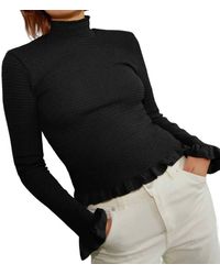 Nation Ltd - Yael Open Back Turtleneck Top - Lyst