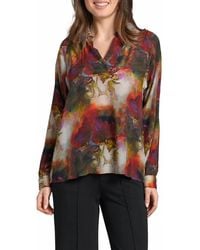Apny - Half Placket Pullover Blouse - Lyst